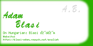 adam blasi business card